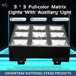 JZ940L 3x3 Matrix Light 9x40W Full Color 4in1 RGB LED Stage Effect Light thumbnail-5