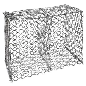 Galvanized Gabion Baskets for Retaining Wall Plain Weave Cutting Processing Service for Slope Stabilization-Free Sample Offered thumbnail-1