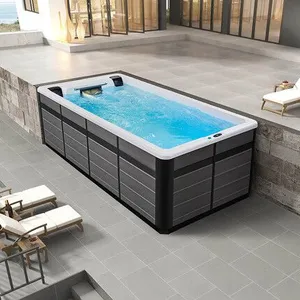 Wholesale Fiberglass Swimming Pool Fiberglass Acrylic Ground Swimming Pool Outdoor Therapy thumbnail-1