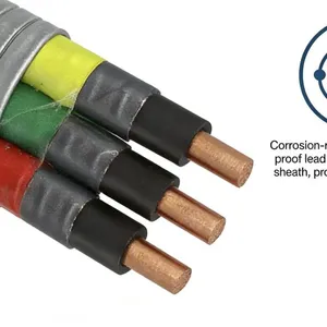 Iecex and EAC Certified ESP Heavy-Duty Pump Electric Submersile Power Cable With Excellent Oil Resistance Properties thumbnail-4