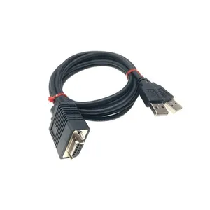 1-to-2 DB9 to USB Serial Adapter Cable for RS232 Communication thumbnail-4