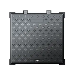 Iron 40 Tons Loading Capacity EN124 500*600 Single Double Seal Durable Square Triangular Manhole Covers for Parking Safety thumbnail-5