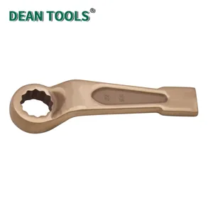 Non-Sparking Offset Striking Box Wrench,Beryllium Copper Alloy Spark-free Safety Straight Spanner,Striking Box End Wrench thumbnail-1