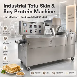 GW0876 High Output Soybean Tofu Skin Machine 40kg/h Automatic Soya Protein Extruder for Central Kitchen and Factory thumbnail-3