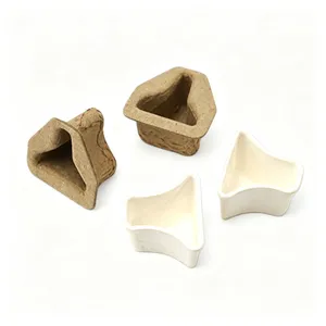 Molded Pulp End Cap Protector -recycled Fiber Plug Packaging Anti-Static Treatment for Electronics thumbnail-5