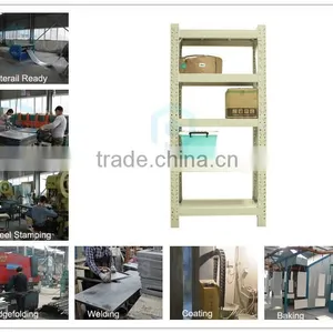 MDF Free Standing Storage Goods Shelf 4 Tier Storage Racks thumbnail-3