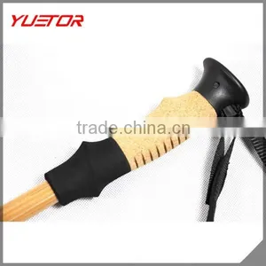 Inner Lock Shock Resistant Adjustable Aluminum Bamboo Trekking Pole Hiking Stick Quality Choice Supplier's Choi thumbnail-3
