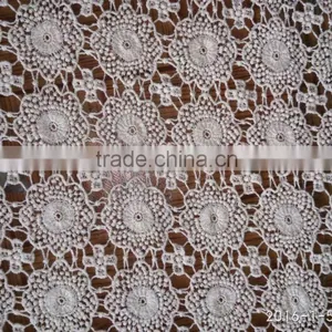 2016 Chemical Lace Cotton Fabric Lace Dress Designs Wholesale thumbnail-3