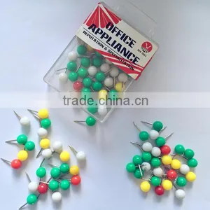 Wholesale High Quality 23mm Plastic Clear Square Head Thumb Tack thumbnail-3