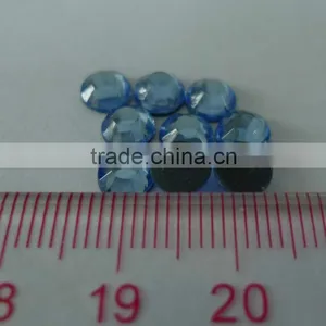 Rhinestone Hot Fix Iron on SS30-6mm Light Blue Glass Material Hot Fix Iron on With Glue Backing thumbnail-1