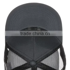 Custom Online Cheap Image Flat Brim Mesh Trucker Cap for Man, Embroidery Patch Trucker Cap thumbnail-3
