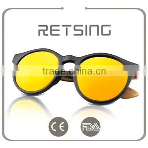 Cheap Custom Plastic Frame Polarized Bamboo Sunglass Handmade Bamboo Sunglasses Polarized thumbnail-2