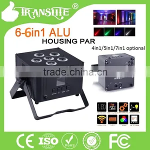 Hot Sale Wireless and Battery Powered 6in1 LED PAR Stage Light With Aluminum Housing thumbnail-1