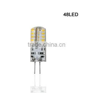 SMD 3014 G4 3W 4W 5W 6W LED Crystal Lamp Light DC 12V / AC 220V Silicone Body LED Bulb Chandelier 24LED,32LED,48LED,64LEDs10pcs thumbnail-4