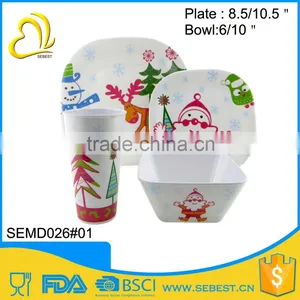Best Selling Melamine Ware Round Shape Melamine Christmas Dinnerware thumbnail-5