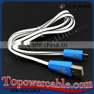Smart Flat Noodle Design Micro USB Data Transfer Cable For Samsung Galaxy S7 Edge thumbnail-2