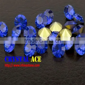 High Quality Round Rhinestones Pointed Back, Glass Chaton ,crystal Beads thumbnail-1