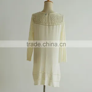 Western Style Big Dress Patchwork Wholesale Dress 100% Rayon Dress thumbnail-4