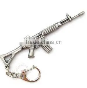 Antique Finish Souvenir Metal Gun Keychain For Sale thumbnail-2