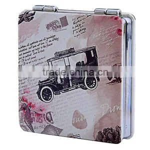 Cosmetic Pocket Mirror With PU Leather for Promotional Gift thumbnail-1