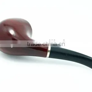 Solid Wood Smoking Pipe With Pouch and Stand thumbnail-4