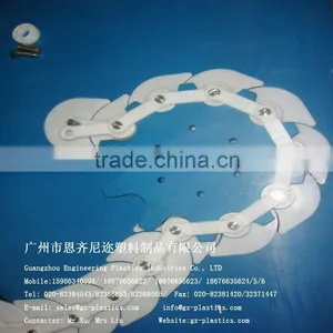 High Abrasion Resistance Moulding White Plastic Injection Mold UHMW PE Sushi Chain thumbnail-2