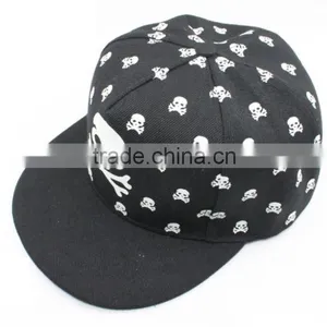 BSH023 Lighting 3D Skull Embroidery Baseball Cap Fashion Sport Hat thumbnail-1