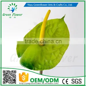 Greenflower 2016 PVC Anthurium Artificial Flowers for Home Party Wedding Decorations thumbnail-4