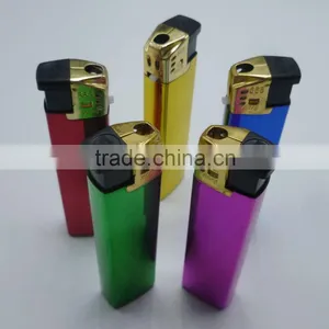 Solid Color Plating Gold Safety Cap Cigarette Lighter thumbnail-3