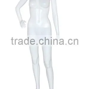 Fashion Headless Standing Skin Or Glossy Color Model Female Mannequin For Window Display thumbnail-6