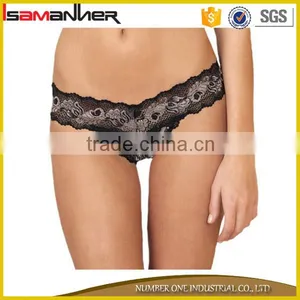 Low Waist Lace T-back Lady Women Sex Tanga Hot Girl Photo Sex Tanga thumbnail-1