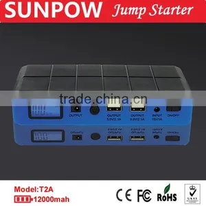 Sunpow 12v 12000mah High Capacity Double Usb Hot Selling Jump Start Booster All in One thumbnail-4