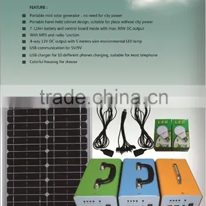 20W Mini Solar Home Lighting System / Portable DC Solar Kits for Sale thumbnail-4