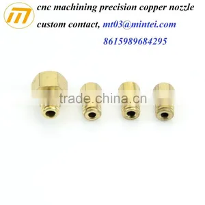 Factory Custom CNC Turning Precision Copper Nozzle thumbnail-2