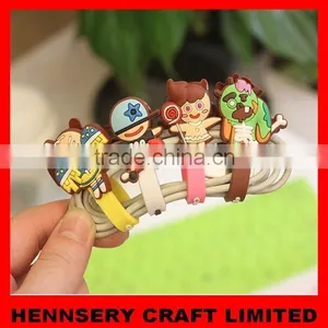 Customized Shape and Logo Soft Pvc Rubber Pvc Cord Maganer thumbnail-1
