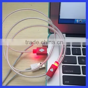 Factory Prices High Quality Colorful Micro USB Data Cable With LED Light for Samsung Mobile Phone , USB Charger Cable thumbnail-2