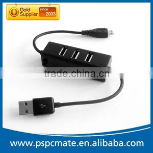 Black Micro Charge Cable With 3 Port Usb Hub for Samsung thumbnail-1