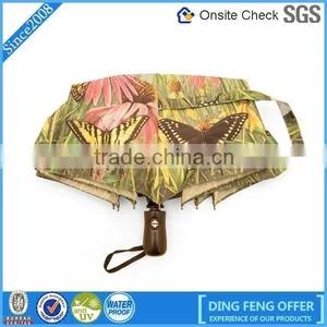 High Quality Outdoor Automatic 3 Folding Rain Umbrella thumbnail-3