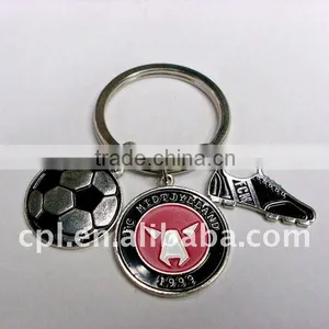 Football Pattern Iron Soft Enamel Keychain thumbnail-1