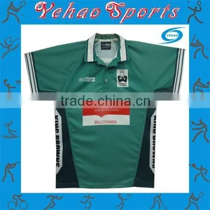 Custom Rugby Team Polo Collar Rugby Jersey With Sponsor Logo thumbnail-1
