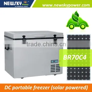 DC12V24V Solar Mini Camping Fridge Freezer Chest Freezer Compressor Car Fridge 12v thumbnail-1