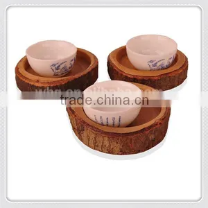 Handmade Natural Wood Teacup Mat Customized Design thumbnail-2