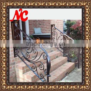 High Quality Outdoor Wrought Iron Railing Designs thumbnail-1