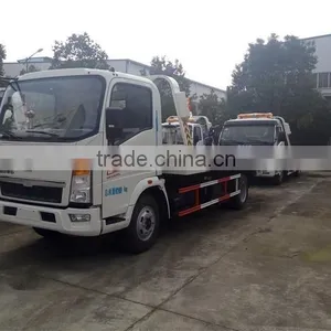 NEW PRODUCT Medium Sized Vehicle HOWO Flatbed Tow Truck thumbnail-1