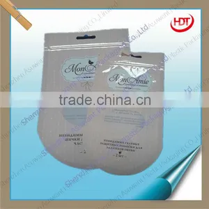 Clear Window Plastic Zipper Bag for Socks/clothing Packaging thumbnail-1
