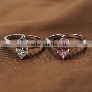 2015 Fashion Pink Stone Ring Semi Mount Ring Setting Oval thumbnail-2
