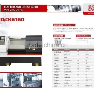 Heavy Duty Cutting High Precision CNC Lathe CKE6150 CKE6160 thumbnail-6