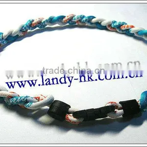 Triple Braided Titanium Cheap Sports Custom Titanium Rope Necklace thumbnail-2