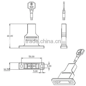 MS666 Two Cation Cabinet Double Door Lock thumbnail-2