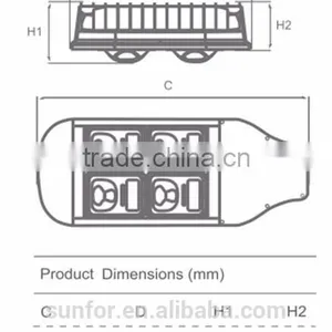 120W High Power Driver on Board (DOB) LED STREET LIGHT Solar Power Street Light AC MODULAR LED STREET LIGHT thumbnail-4